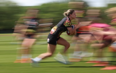 130526 - Wales Women Rugby Training - Amy Williams during a rugby training session ahead of their final Women’s 6 Nations match against Italy