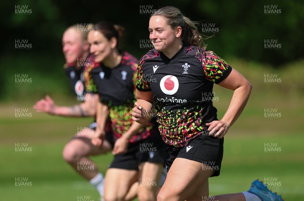 130526 - Wales Women Rugby Training - Freya Bell during a rugby training session ahead of their final Women’s 6 Nations match against Italy