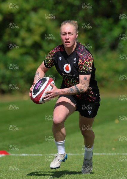 130526 - Wales Women Rugby Training - Nikita Prothero during a rugby training session ahead of their final Women’s 6 Nations match against Italy
