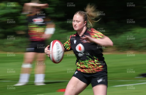 130526 - Wales Women Rugby Training - Seren Lockwood during a rugby training session ahead of their final Women’s 6 Nations match against Italy