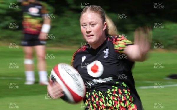 130526 - Wales Women Rugby Training - Seren Lockwood during a rugby training session ahead of their final Women’s 6 Nations match against Italy