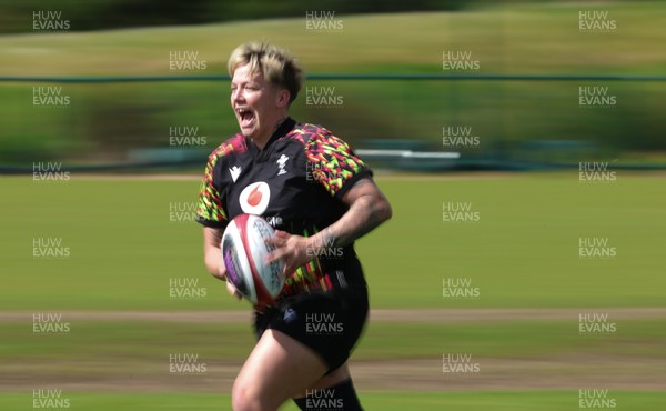 130526 - Wales Women Rugby Training - Donna Rose during a rugby training session ahead of their final Women’s 6 Nations match against Italy