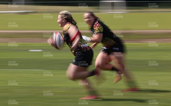 130526 - Wales Women Rugby Training - Molly Reardon during a rugby training session ahead of their final Women’s 6 Nations match against Italy