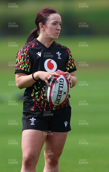 130526 - Wales Women Rugby Training - Sian Jones during a rugby training session ahead of their final Women’s 6 Nations match against Italy