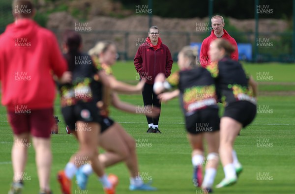 130526 - Wales Women Rugby Training - during a rugby training session ahead of their final Women’s 6 Nations match against Italy