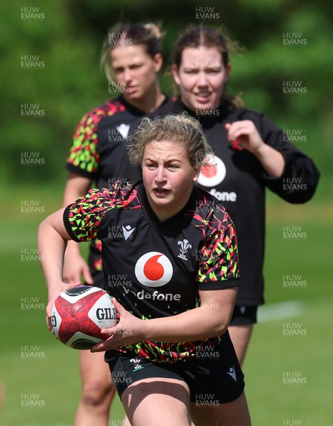 130526 - Wales Women Rugby Training - Molly Reardon during a rugby training session ahead of their final Women’s 6 Nations match against Italy