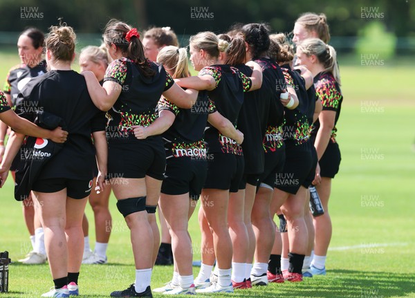 130526 - Wales Women Rugby Training - The Wales squad during a rugby training session ahead of their final Women’s 6 Nations match against Italy