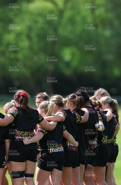 130526 - Wales Women Rugby Training - The Wales squad during a rugby training session ahead of their final Women’s 6 Nations match against Italy