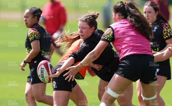 130526 - Wales Women Rugby Training - Elan Jones during a rugby training session ahead of their final Women’s 6 Nations match against Italy