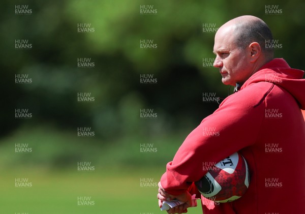 130526 - Wales Women Rugby Training - Sean Lynn, Wales Women head coach during a rugby training session ahead of their final Women’s 6 Nations match against Italy