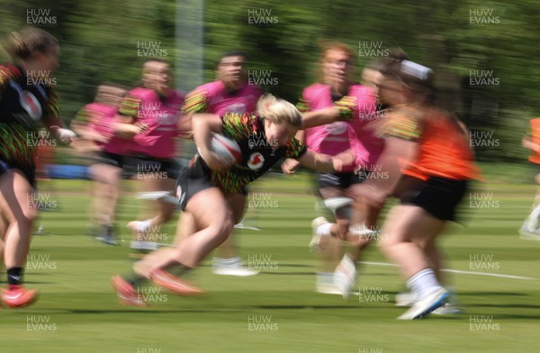 130526 - Wales Women Rugby Training - Molly Reardon during a rugby training session ahead of their final Women’s 6 Nations match against Italy