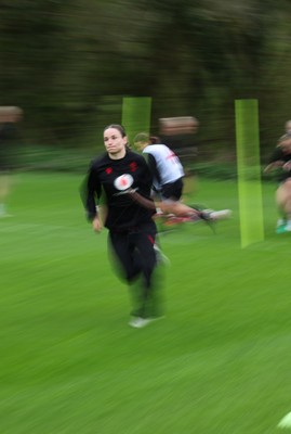 140426 - Wales Women Rugby Training - Jasmine Joyce during a rugby training session ahead of the Women’s 6 Nations match against France