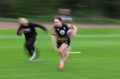 140426 - Wales Women Rugby Training - Sian Jones during a rugby training session ahead of the Women’s 6 Nations match against France