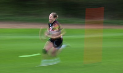140426 - Wales Women Rugby Training - Carys Cox during a rugby training session ahead of the Women’s 6 Nations match against France