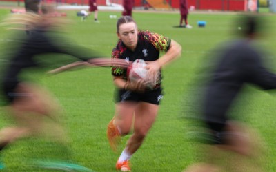 140426 - Wales Women Rugby Training - Sian Jones during a rugby training session ahead of the Women’s 6 Nations match against France