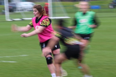 140426 - Wales Women Rugby Training - Kate Williams during a rugby training session ahead of the Women’s 6 Nations match against France