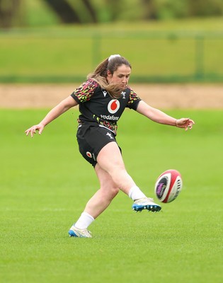 140426 - Wales Women Rugby Training - Kayleigh Powell during a rugby training session ahead of the Women’s 6 Nations match against France