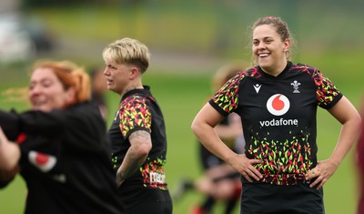 140426 - Wales Women Rugby Training - Natalia John during a rugby training session ahead of the Women’s 6 Nations match against France