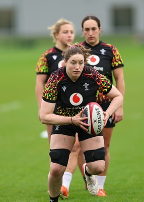 140426 - Wales Women Rugby Training - Gwen Crabb during a rugby training session ahead of the Women’s 6 Nations match against France