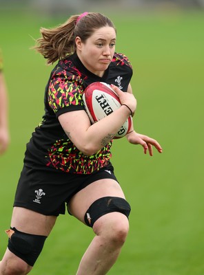 140426 - Wales Women Rugby Training - Gwen Crabb during a rugby training session ahead of the Women’s 6 Nations match against France