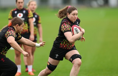 140426 - Wales Women Rugby Training - Gwen Crabb during a rugby training session ahead of the Women’s 6 Nations match against France