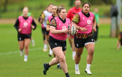 140426 - Wales Women Rugby Training - Gwenllian Pyrs during a rugby training session ahead of the Women’s 6 Nations match against France