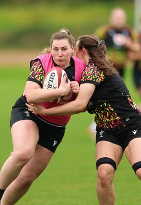 140426 - Wales Women Rugby Training - Gwenllian Pyrs during a rugby training session ahead of the Women’s 6 Nations match against France