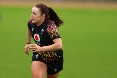 140426 - Wales Women Rugby Training - Sian Jones during a rugby training session ahead of the Women’s 6 Nations match against France