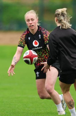 140426 - Wales Women Rugby Training - Nikita Prothero during a rugby training session ahead of the Women’s 6 Nations match against France