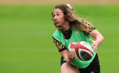 140426 - Wales Women Rugby Training - Kayleigh Powell during a rugby training session ahead of the Women’s 6 Nations match against France