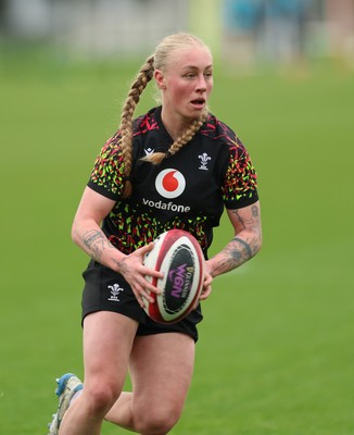 140426 - Wales Women Rugby Training - Nikita Prothero during a rugby training session ahead of the Women’s 6 Nations match against France