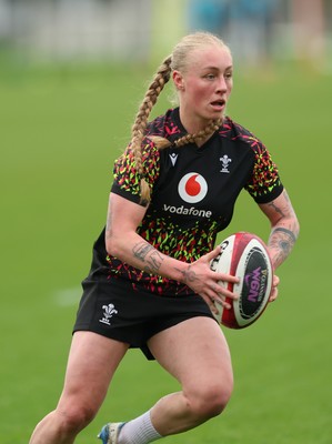 140426 - Wales Women Rugby Training - Nikita Prothero during a rugby training session ahead of the Women’s 6 Nations match against France