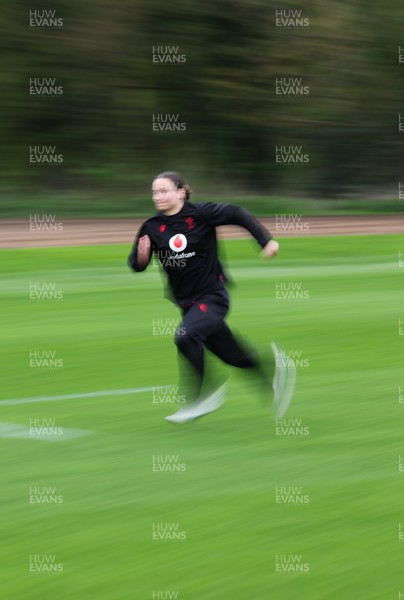 140426 - Wales Women Rugby Training - Jasmine Joyce during a rugby training session ahead of the Women’s 6 Nations match against France