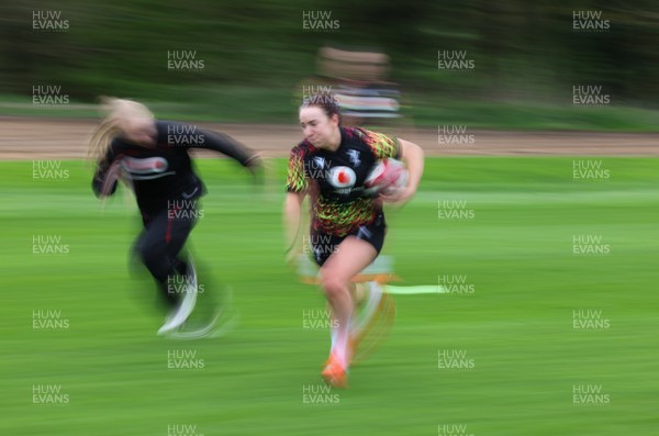 140426 - Wales Women Rugby Training - Sian Jones during a rugby training session ahead of the Women’s 6 Nations match against France