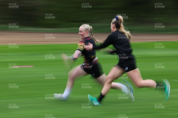 140426 - Wales Women Rugby Training - Nikita Prothero during a rugby training session ahead of the Women’s 6 Nations match against France
