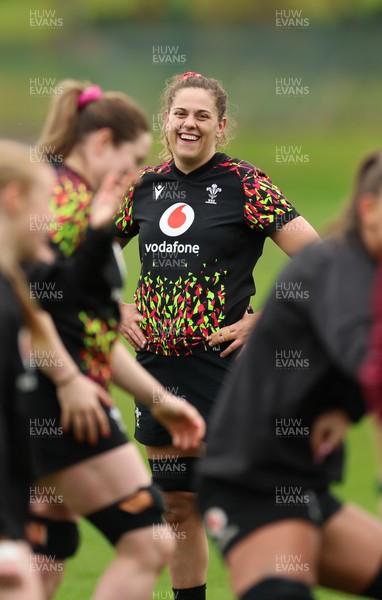 140426 - Wales Women Rugby Training - Natalia John during a rugby training session ahead of the Women’s 6 Nations match against France