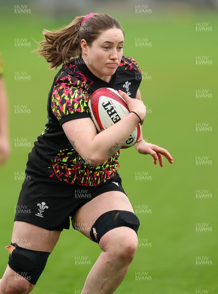 140426 - Wales Women Rugby Training - Gwen Crabb during a rugby training session ahead of the Women’s 6 Nations match against France