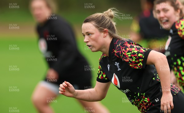 140426 - Wales Women Rugby Training - Alisha Joyce during a rugby training session ahead of the Women’s 6 Nations match against France