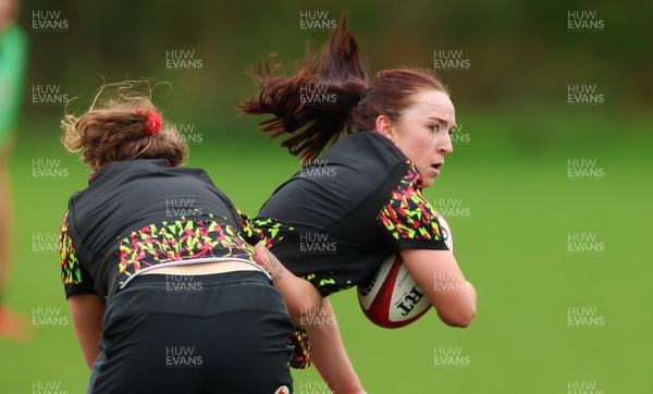 140426 - Wales Women Rugby Training - Sian Jones during a rugby training session ahead of the Women’s 6 Nations match against France
