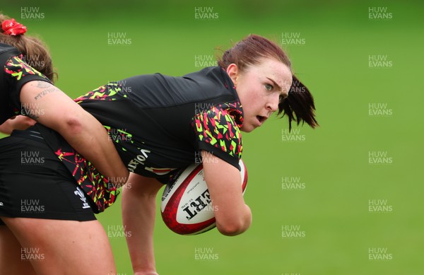 140426 - Wales Women Rugby Training - Sian Jones during a rugby training session ahead of the Women’s 6 Nations match against France