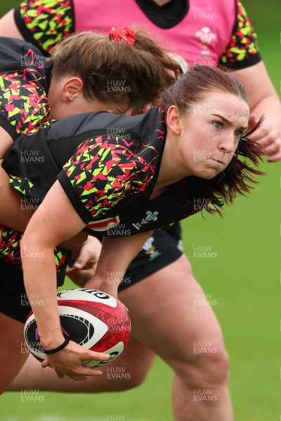 140426 - Wales Women Rugby Training - Sian Jones during a rugby training session ahead of the Women’s 6 Nations match against France
