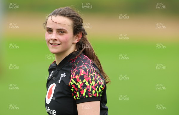 140426 - Wales Women Rugby Training - Branwen Metcalfe during a rugby training session ahead of the Women’s 6 Nations match against France
