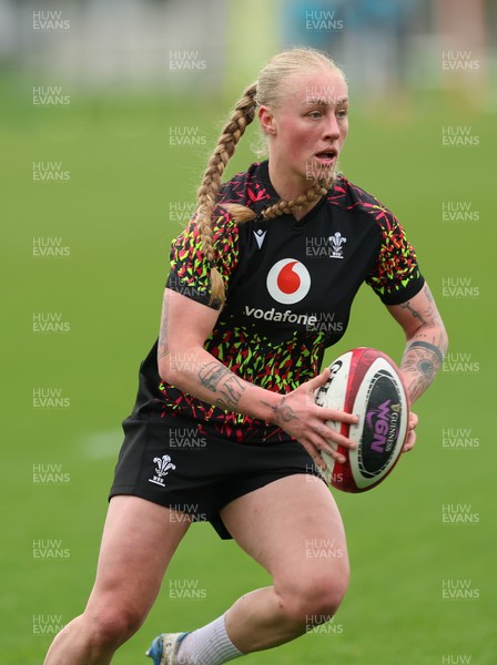 140426 - Wales Women Rugby Training - Nikita Prothero during a rugby training session ahead of the Women’s 6 Nations match against France