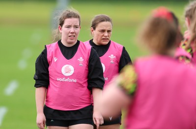 140526 - Wales Women Rugby Training - Elan Jones during a rugby training session ahead of their final Women’s 6 Nations match against Italy