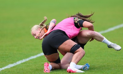 140526 - Wales Women Rugby Training - Nikita Prothero during a rugby training session ahead of their final Women’s 6 Nations match against Italy