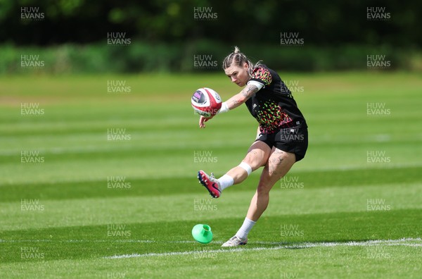 140526 - Wales Women Rugby Training - Keira Bevan during a rugby training session ahead of their final Women’s 6 Nations match against Italy