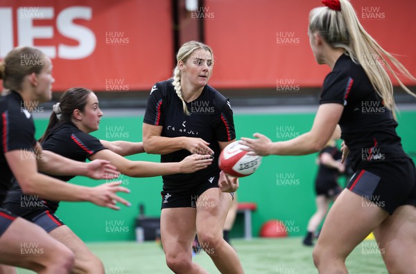 140923 - Wales Women Rugby Training Session - Carys Williams-Morris during training session