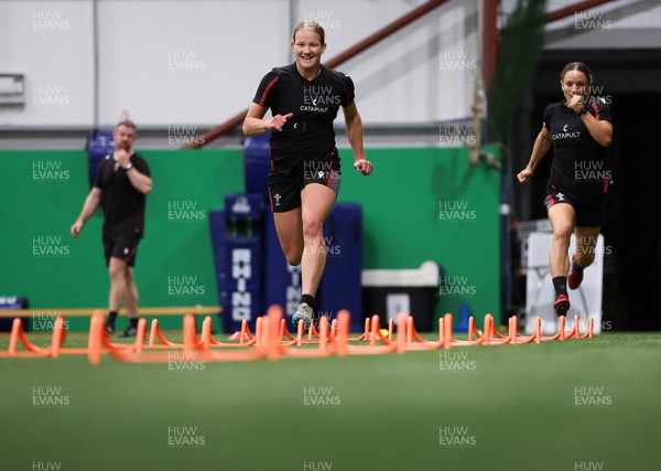 140923 - Wales Women Rugby Training Session - Carys Cox during training session