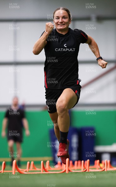 140923 - Wales Women Rugby Training Session -Jazz Joyce during training session