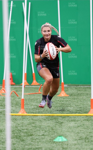 140923 - Wales Women Rugby Training Session - Lowri Norkett during training session